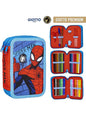 Estuche con 3 cremalleras de Spiderman