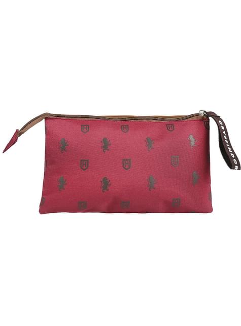 Estuche de Gryffindor con tres compartimentos - Harry Potter