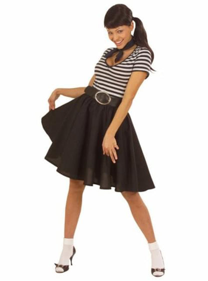 Falda rockabilly negra