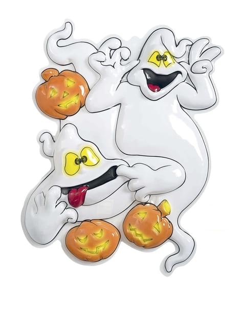 Fantasmas con calabazas fluorescentes 3D