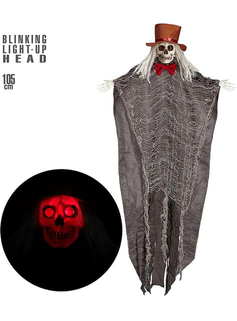 Figura colgante de esqueleto con luz de 105 cm - Widmann | Funidelia