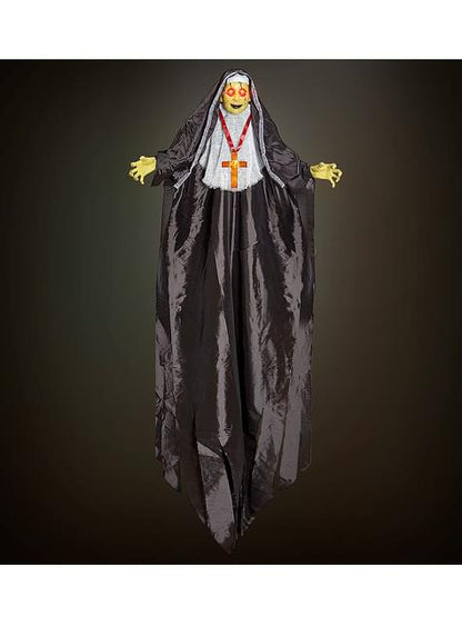 Figura colgante de monja con luz led de 137 cm - Widmann | Funidelia