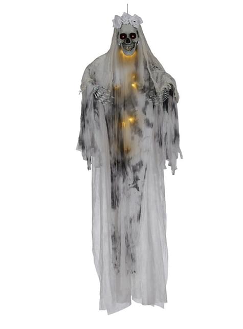 Figura colgante de novia con luz 180 cm