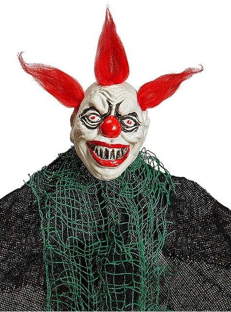 Figura colgante de payaso malvado