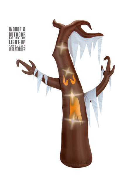 Figura decorativa de árbol fantasmagórico hinchable luminoso gigante - Widmann | Funidelia