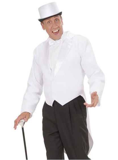 Frac blanco para hombre talla grande