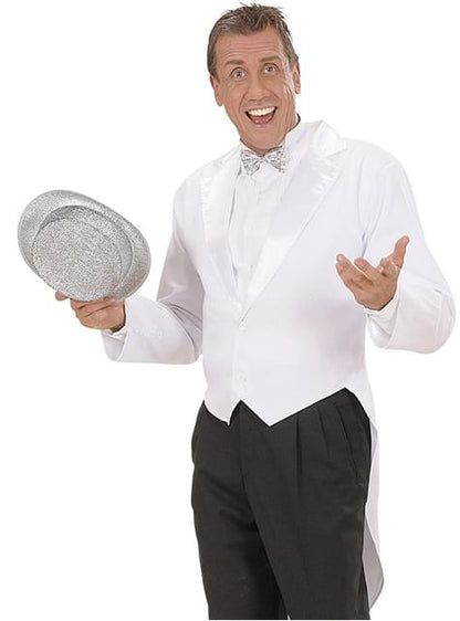 Frac blanco para hombre talla grande