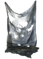 Fular gris rasgado