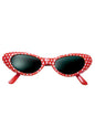 Gafas años 50 a topos rojas para adulto - My Other Me | Funidelia