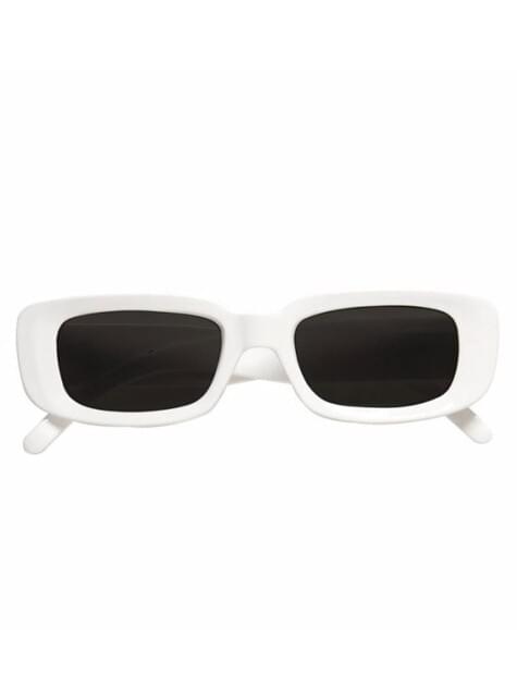 Gafas blancas rectangulares - Widmann | Funidelia