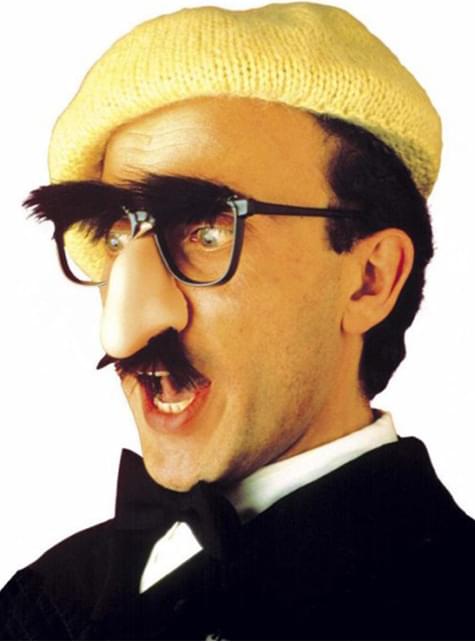 Gafas con nariz, bigote y cejas