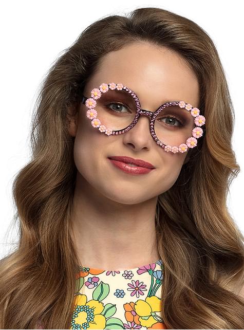 Gafas de hippie Flower Power - Boland | Funidelia
