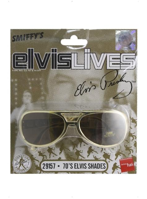 Gafas de sol de Elvis doradas