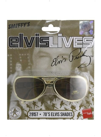Gafas de sol de Elvis doradas