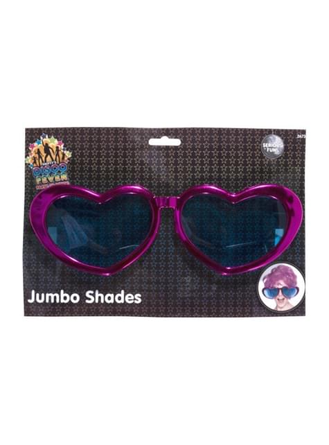 Gafas grandes con forma de corazón