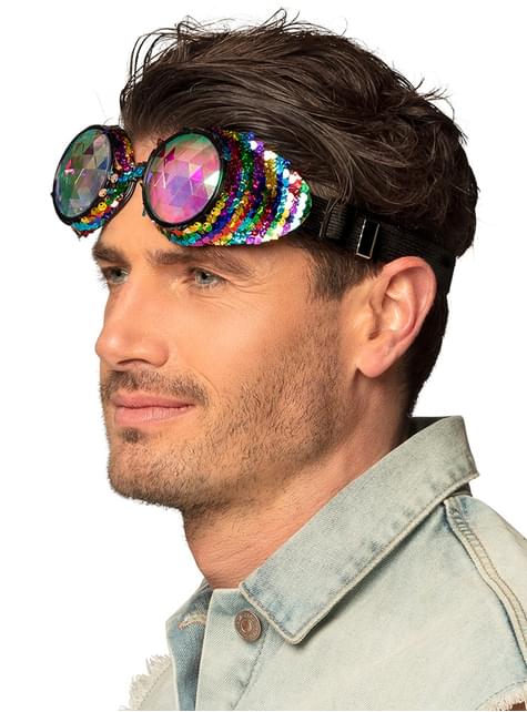 Gafas multicolor con lentejuelas - Boland | Funidelia