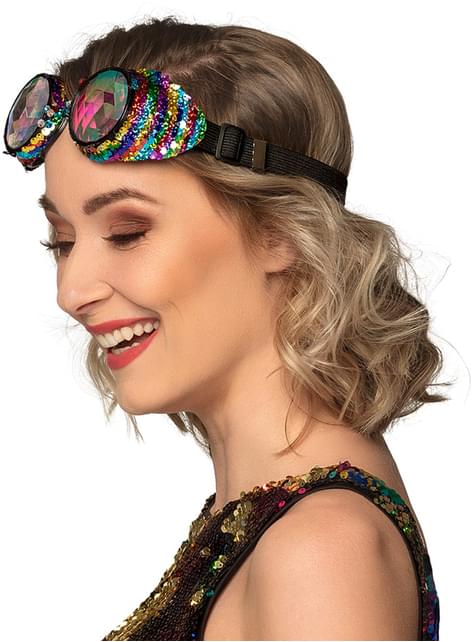 Gafas multicolor con lentejuelas - Boland | Funidelia