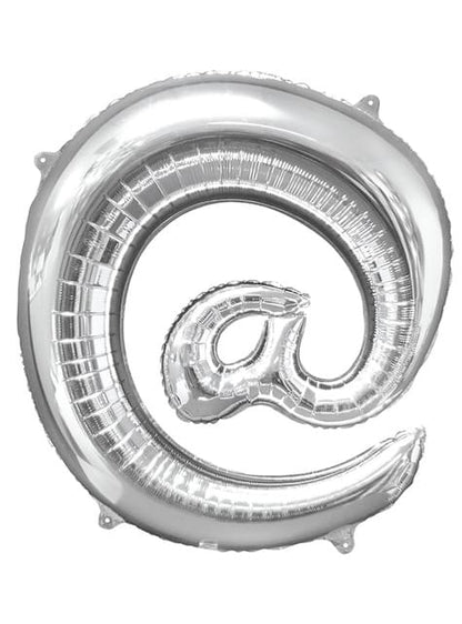 Globo arroba plateado (86 cm) - AMSCAN | Funidelia