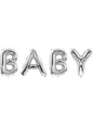 Globo Baby plateado de foil (86 cm) - Baby Shower Collection - Partydeco | Funidelia