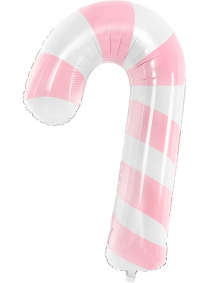 Globo bastón de caramelo rosa y blanco (74 cm) - Partydeco | Funidelia