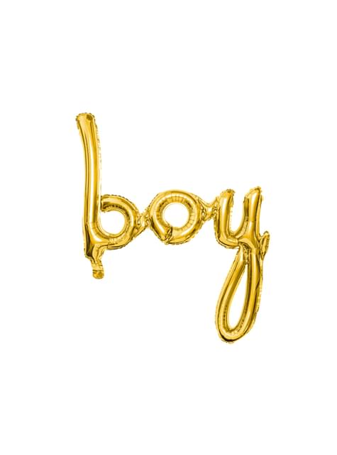 Globo Boy dorado (73 cm) - Partydeco | Funidelia
