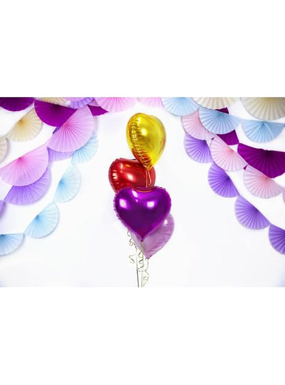 Globo de foil 45 cm con forma de corazón rojo