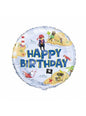Globo de foil (46 cm) Happy Birthday - Ahoy Pirate - Unique | Funidelia