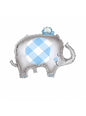 Globo de foil (74 cm) elefante azul baby Shower - Blue Floral Elephant