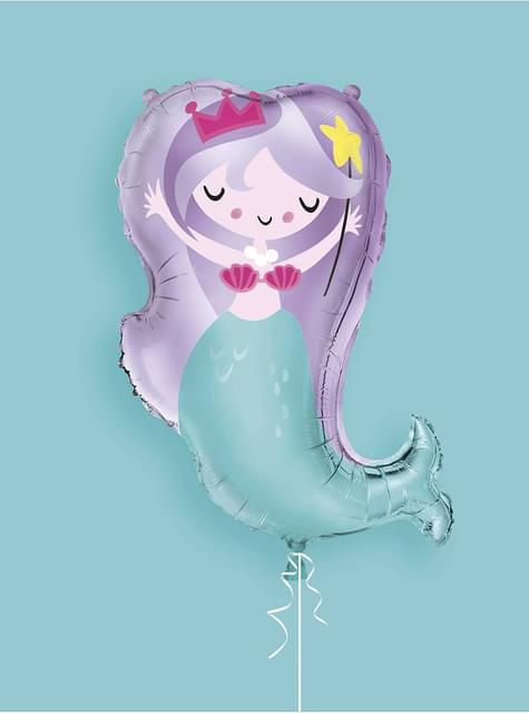 Globo de foil (74 cm) sirena - Sirena bajo del mar - Unique | Funidelia