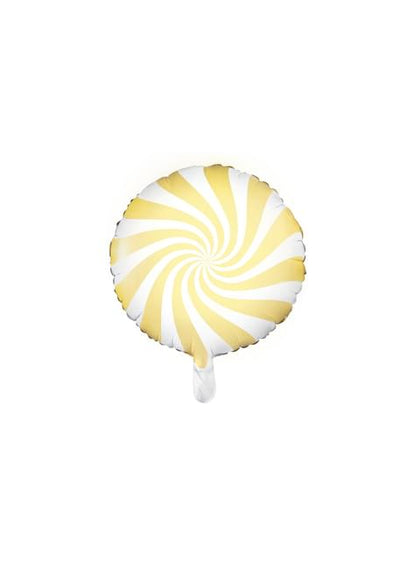 Globo de foil con forma de balón amarillo claro