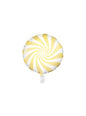 Globo de foil con forma de balón amarillo claro