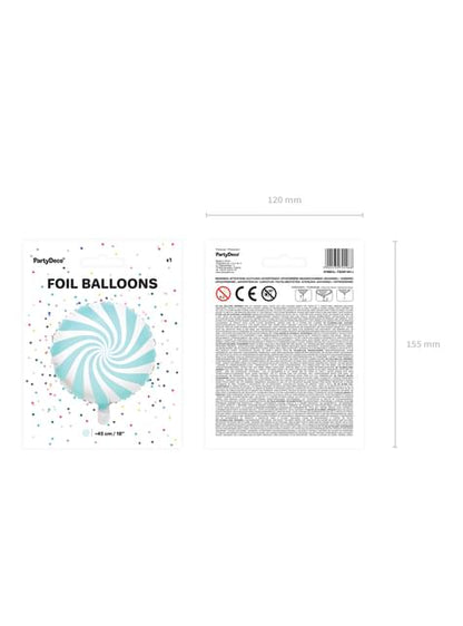 Globo de foil con forma de balón azul claro