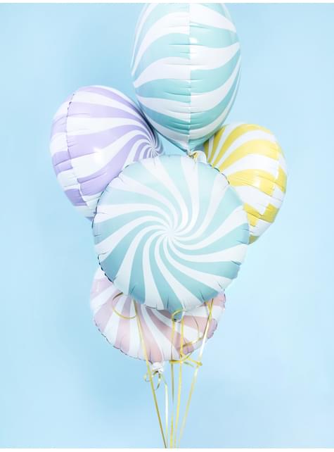Globo de foil con forma de balón azul claro