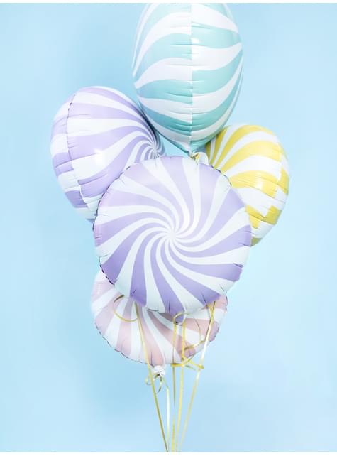Globo de foil con forma de balón lila