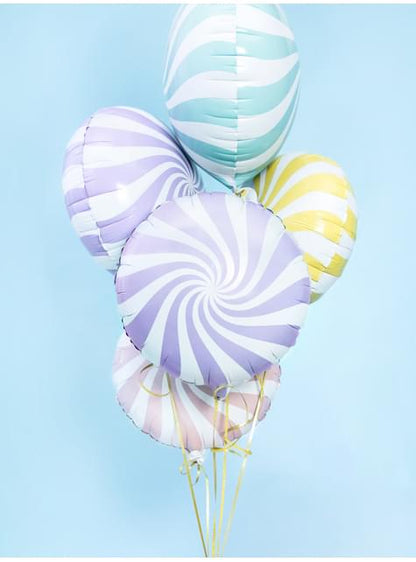 Globo de foil con forma de balón lila