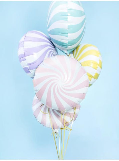 Globo de foil con forma de balón rosa claro - Partydeco | Funidelia