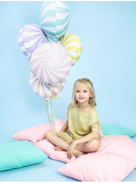 Globo de foil con forma de balón rosa claro - Partydeco | Funidelia