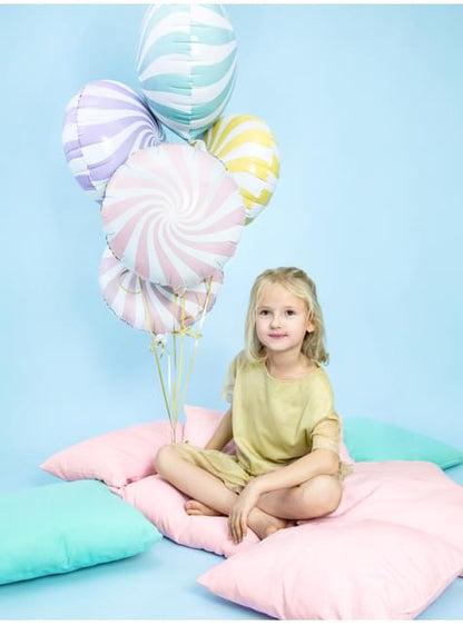 Globo de foil con forma de balón rosa claro - Partydeco | Funidelia