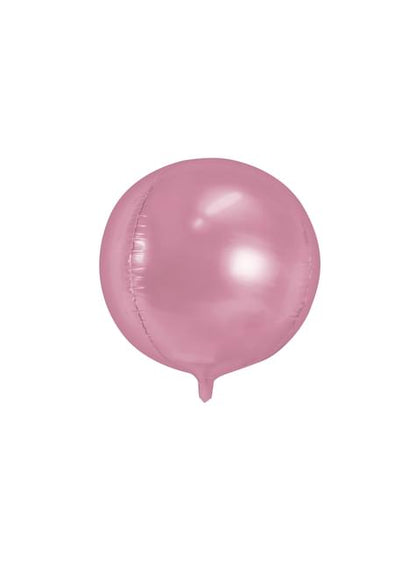 Globo de foil con forma de balón rosa suave