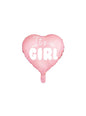 Globo de foil con forma de corazón “It’s a girl“ - Partydeco | Funidelia