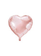 Globo de foil con forma de corazón oro rosa (45 cm) - Partydeco | Funidelia