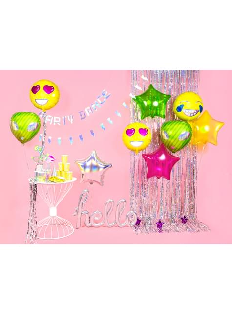 Globo de foil con forma de estrella iridiscente - Partydeco | Funidelia