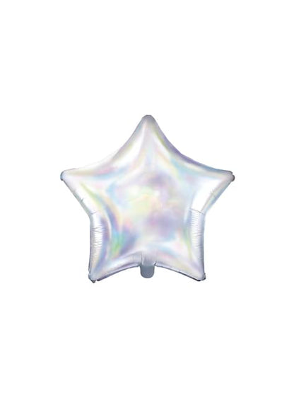 Globo de foil con forma de estrella iridiscente - Partydeco | Funidelia