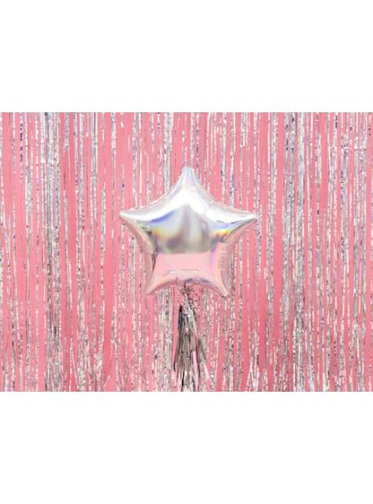 Globo de foil con forma de estrella iridiscente - Partydeco | Funidelia