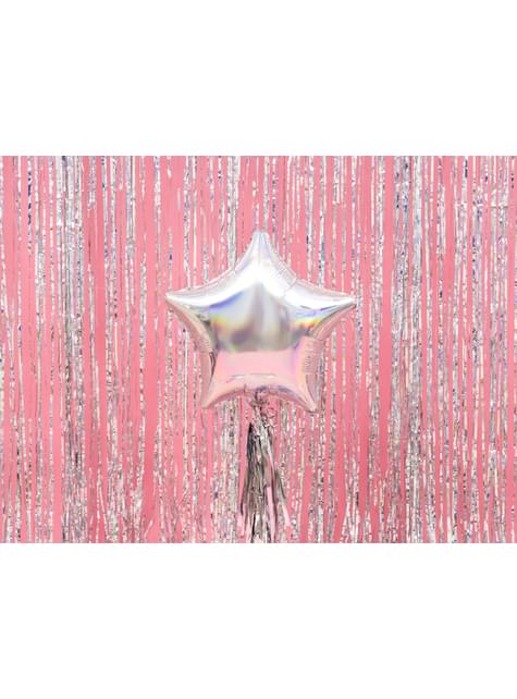 Globo de foil con forma de estrella iridiscente - Partydeco | Funidelia
