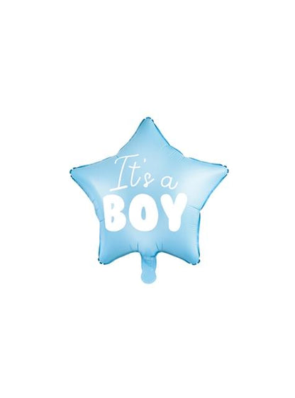 Globo de foil con forma de estrella “It’s a boy“ - Partydeco | Funidelia