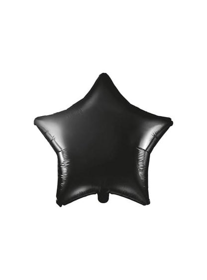 Globo de foil con forma de estrella negra - Partydeco | Funidelia