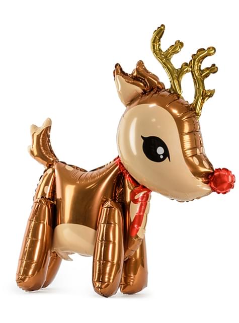Globo de foil de reno - Partydeco | Funidelia