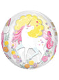 Globo de foil de unicornio (38x40cm) - Pretty Unicorn - AMSCAN | Funidelia