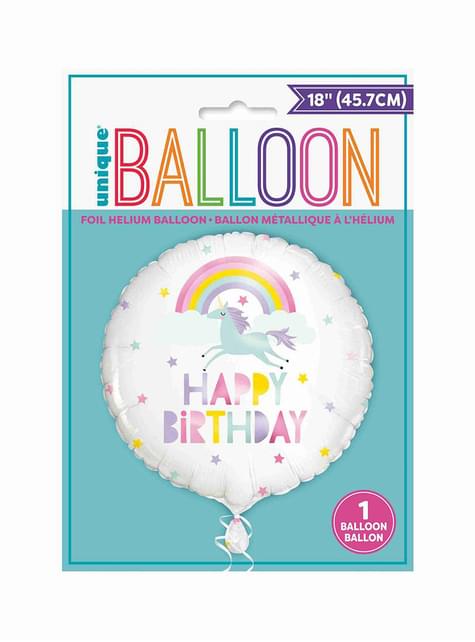 Globo de foil de Unicornio - Rainbow & Unicorn